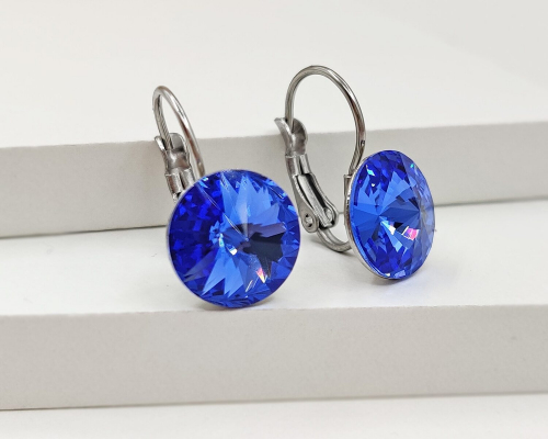 Серьги кристаллами Swarovski