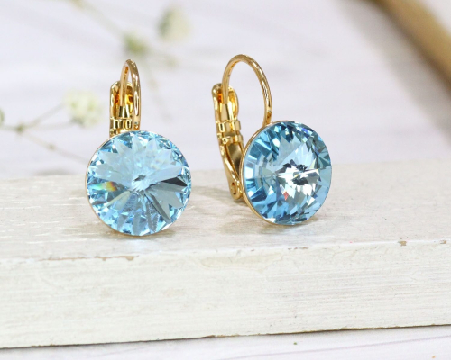 Серьги с кристаллами Swarovski