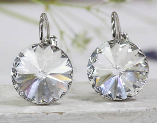 Серьги с кристаллами Swarovski