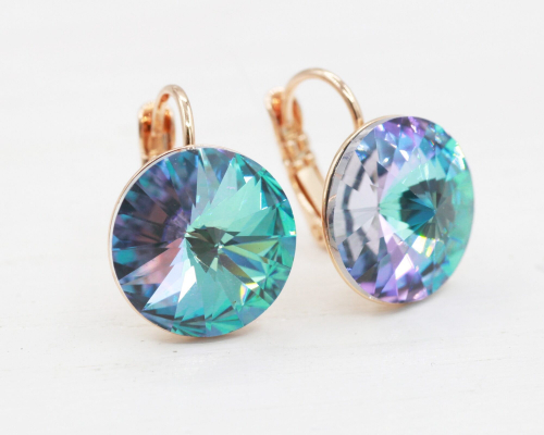 Серьги с кристаллами Swarovski