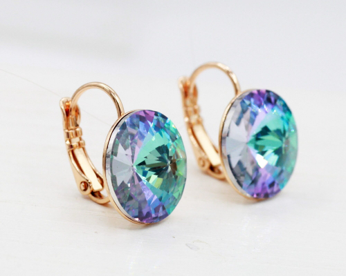 Серьги с кристаллами Swarovski