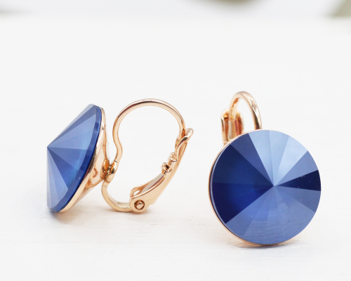 Серьги с кристаллами Swarovski