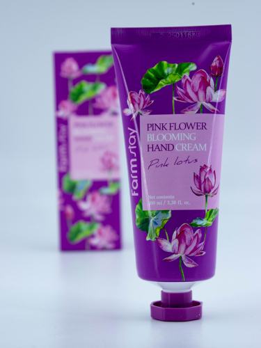 FARMSTAY - КРЕМ ДЛЯ РУК С РОЗОВЫМ ЛОТОСОМ FLOWER BLOOMING HAND CREAM PINK LOTUS, 100 ML