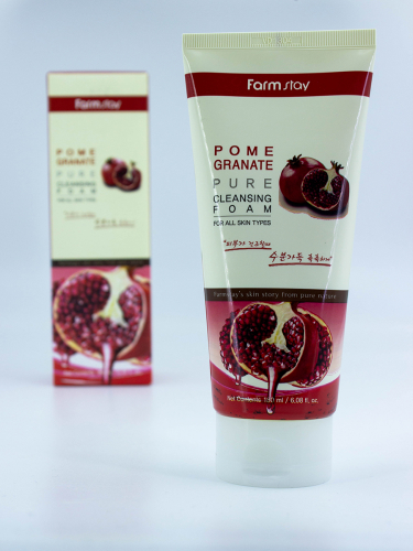 FARMSTAY - ПЕНКА ДЛЯ УМЫВАНИЯ POMEGRANATE PURE CLEANSING FOAM, 180 ML