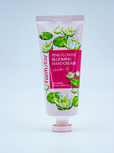 FARMSTAY - КРЕМ ДЛЯ РУК С ЭКСТРАКТОМ ЛЕПЕСТКОВ ВОДЯНОЙ ЛИЛИИ PINK FLOWER BLOOMING HAND CREAM WATER LILY, 100 ML