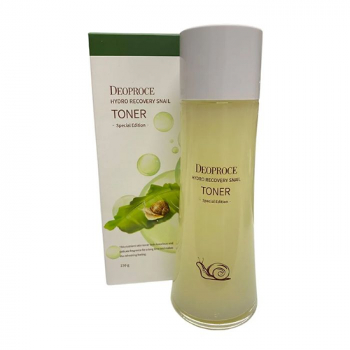 Тонер с экстрактом улиточного муцина DEOPROCE HYDRO RECOVERY SNAIL TONER 150г