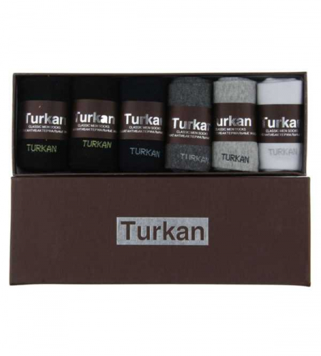Носки мужские подарочные в коробке Turkan T-551 микс430р. 590р.