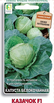 Капуста Казачок F1 0,2 г ц/п Поиск (ранняя)