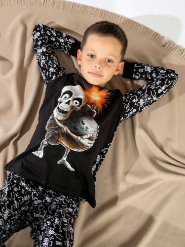 Пижама детская Скелет бомбочка