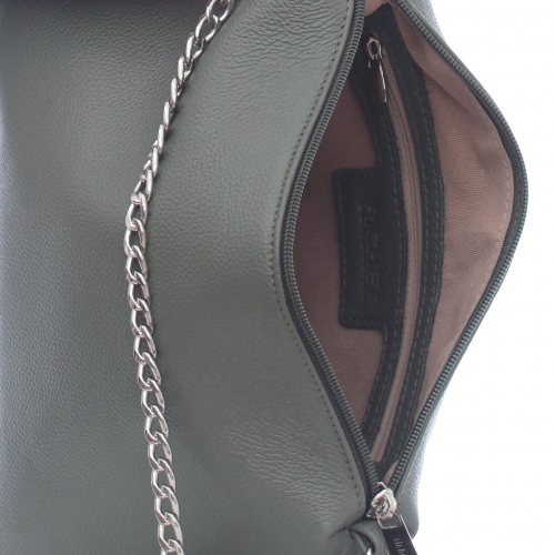 Сумка: Женская кожаная сумка Richet 1752LN 342 Зеленый