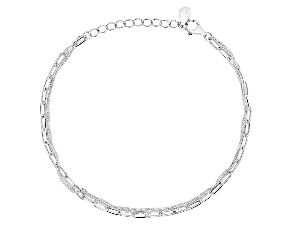 Браслет из серебра без вставки, ТФБ-2335