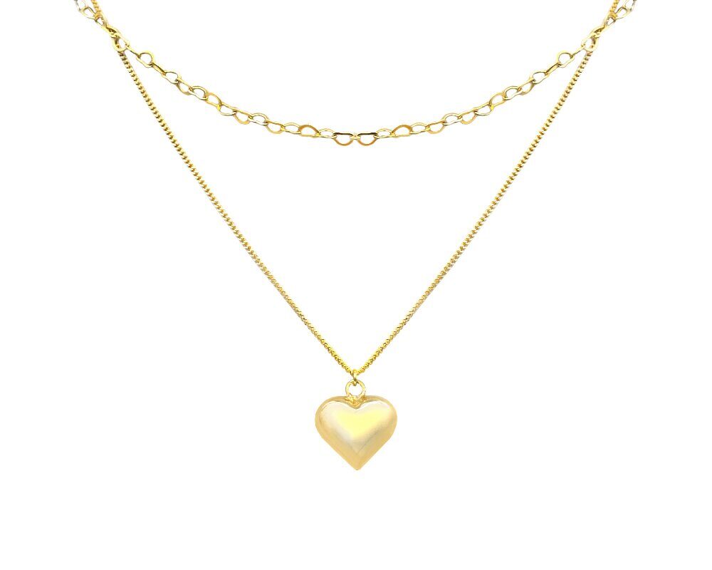 Колье из серебра без вставки, ТФК-0953лп