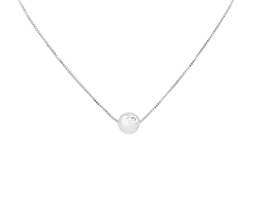 Колье из серебра без вставки, ТФК-0940