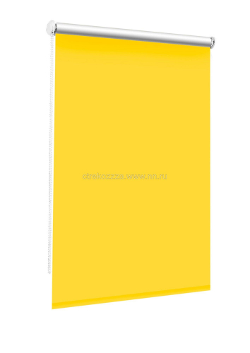  от 524р.  Рулонная штора (миниролло) blackout светоотражающий цвет желтый