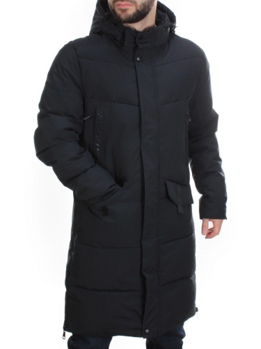 A9192 DK.BLUE Куртка мужская зимняя J.LVAN (200 гр. холлофайбер) размер 48 идет на 46 российский