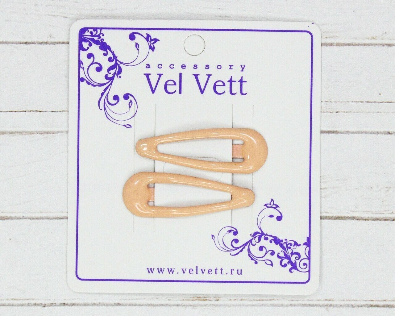 Заколка - зажим F6289740714 (3 см) (2 шт.в уп)