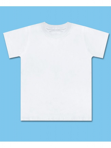 Детская белая футболка 6731-МС17