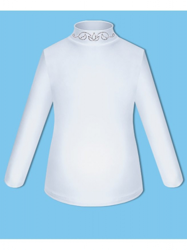 Белая школьная блузка для девочки 74504-ДШ18