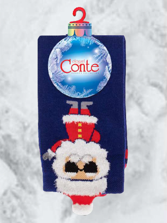 Носки женские 20С-34СП New Year х/б пушистая пряжа Conte 20с34сп912Нж