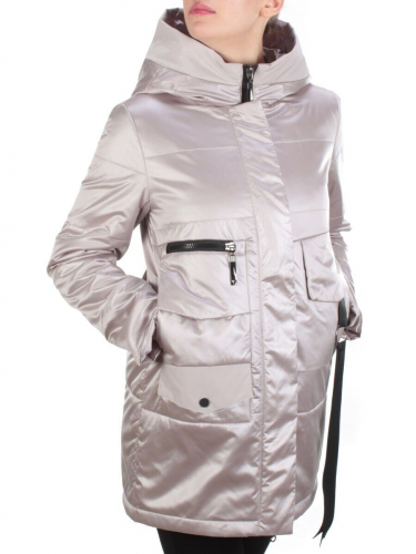 E06 BEIGE Куртка демисезонная женская (100 гр. синтепон) HOLDLUCK размер 50