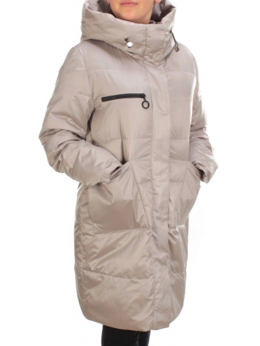 S21122 BEIGE Куртка зимняя женская облегченная Y SILK TREE (150 гр. холлофайбер) размер 46