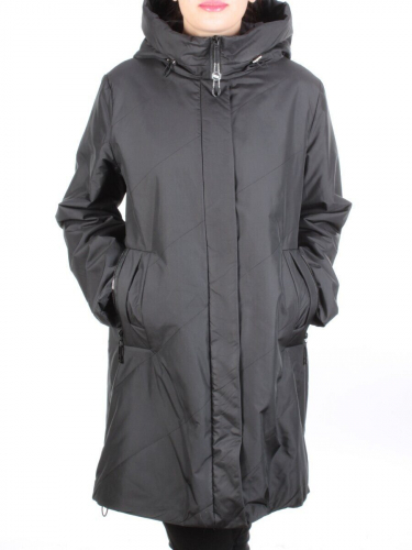 M818 BLACK Пальто демисезонное женское (100 гр. синтепон) размер 48