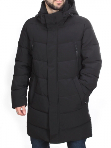 4005 BLACK Куртка мужская зимняя ROMADA (200 гр. холлофайбер) размер 48