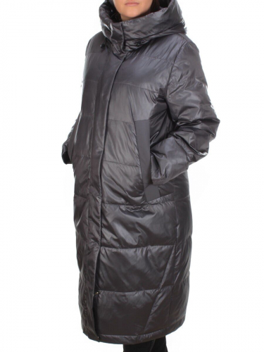 S21010 DARK GREY Пальто зимнее женское облегченное SNOW CLARITY размер 48