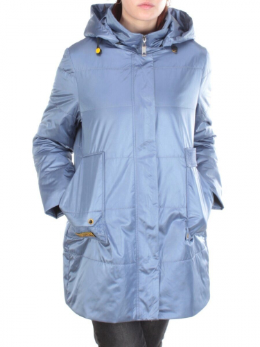 22-309 GREY-BLUE Куртка демисезонная женская AKiDSEFRS (100 гр. синтепон) размер 50
