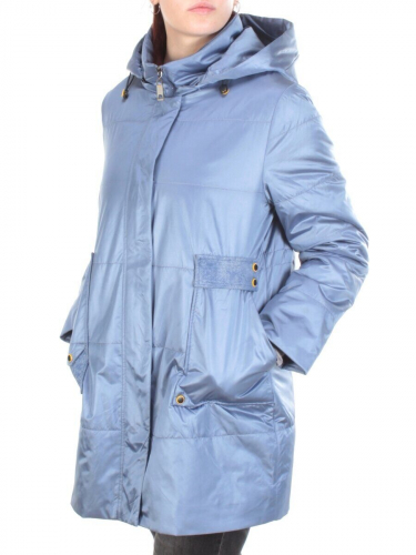 22-309 GREY-BLUE Куртка демисезонная женская AKiDSEFRS (100 гр. синтепон) размер 50