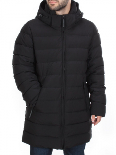 4012 BLACK Куртка мужская зимняя ROMADA (200 гр. био-пух) размер 52