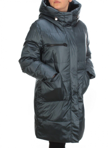 S21122 DARK TURQUOISE Куртка зимняя женская облегченная Y SILK TREE (150 гр. холлофайбер) размер 46
