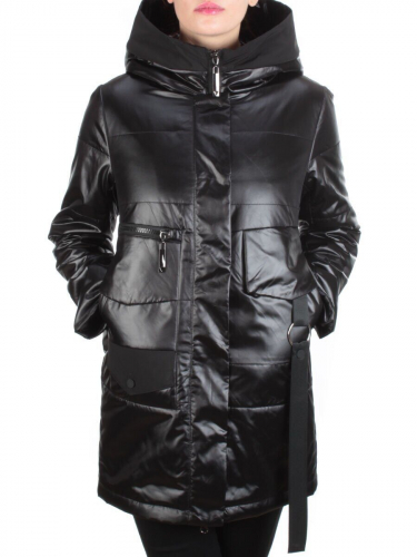 E06 BLACK Куртка демисезонная женская (100 гр. синтепон) HOLDLUCK размер 48