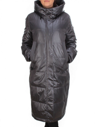 S21010 DARK GREY Пальто зимнее женское облегченное SNOW CLARITY размер 48