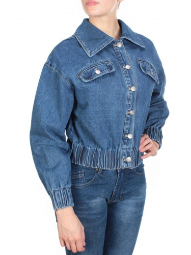 838 BLUE Куртка джинсовая женская (100% хлопок) размер XS - 44российский