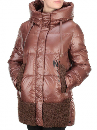 0706 BROWN Куртка зимняя женская PAR TEN (200 гр. холлофайбера) размер 50 российский