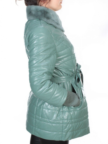 9661 Пальто зимнее женское (эко-кожа, холлофайбер) SKILLFULAT размер M - 36-38 российский