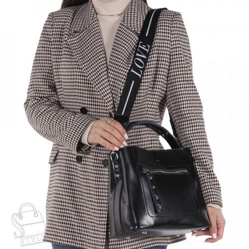 Сумка женская кожаная 8702NN black Natale Navetta