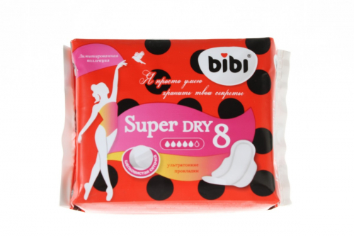 Прокладки BiBi Super Dry 8шт 4940