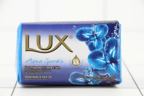 LUX Мыло Цветочный мускус и мятное масло голубое 80г 0591