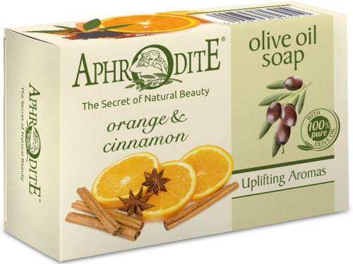 Мыло оливковое с апельсином и корицей,100г Aphrodite арт. Z-79