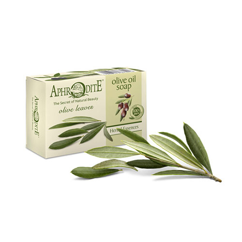 Мыло оливковое с листьями оливы,100г Aphrodite арт. Z-73