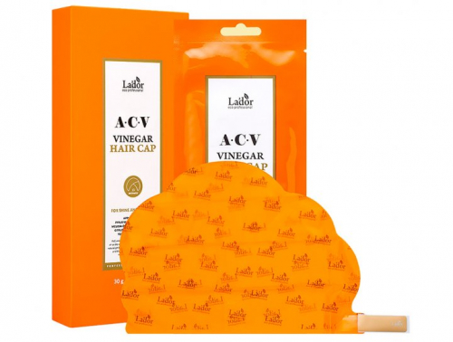 Маска-шапочка для волос с яблочным уксусом Acv Vinegar Hair Cap, Lador 30 мл