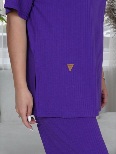 Палаццо костюм женский (фиолетовый)