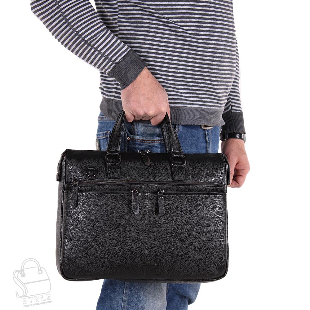 Портфель мужской 8257-8S black S-Style