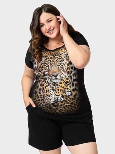 Пижама Леопард идет BigSize