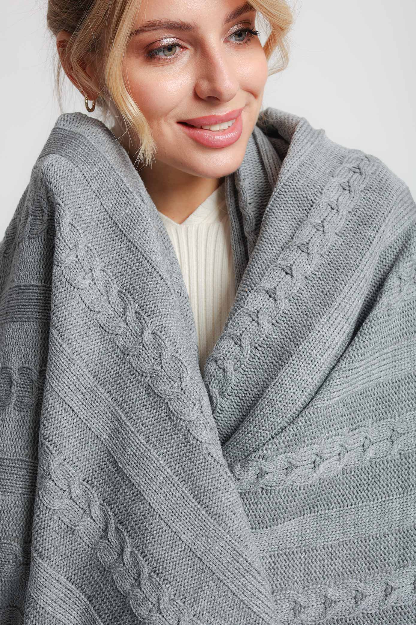 Плед 35313/серый. Злата