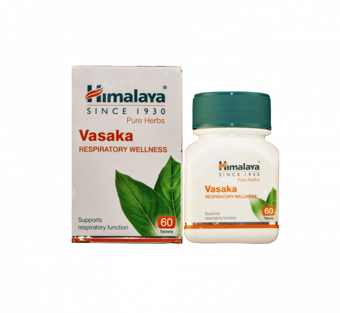HIMALAYA Vasaka Васака для облегчения симптомов при респираторных заболеваниях 60таб