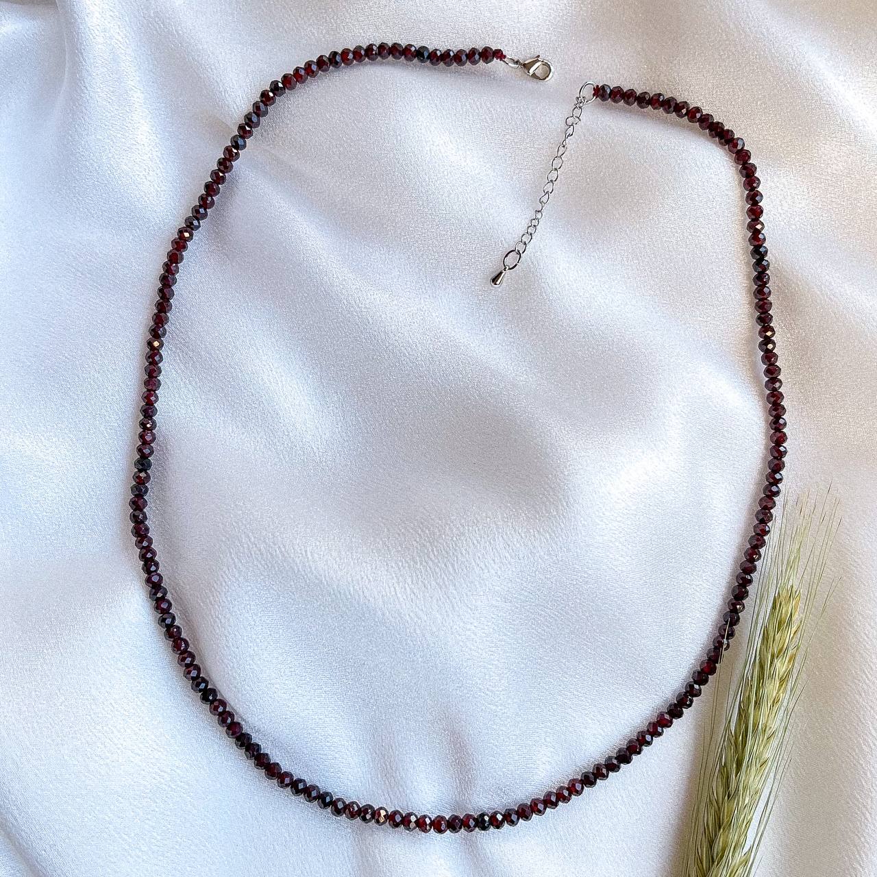 Радуга Самоцветов Колье из Граната (Пироп)