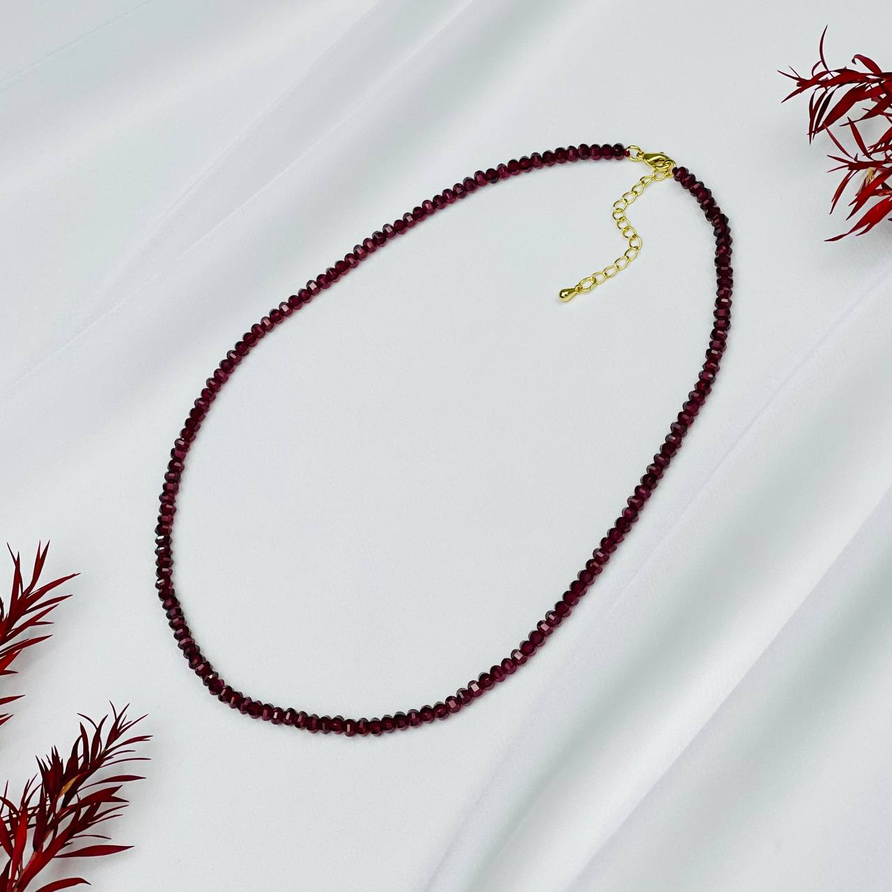 Радуга Самоцветов Колье из Граната (Пироп)